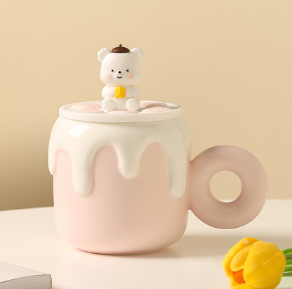 Cute Creamy Milk Baby Bear Mug Cup (500ml/16.90oz)