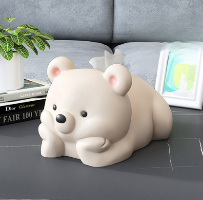 Adorable Baby Teddy Bear Tissue Box/Holder for Bathroom/Dining Room/Table