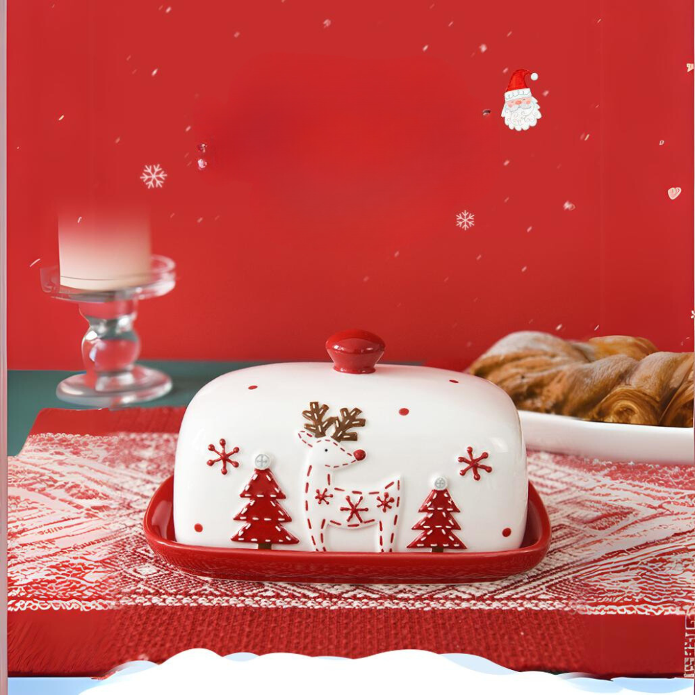 Christmas Butter Dish/ Christmas Butter Knife for Christmas Party/Event