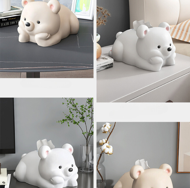 Adorable Baby Teddy Bear Tissue Box/Holder for Bathroom/Dining Room/Table