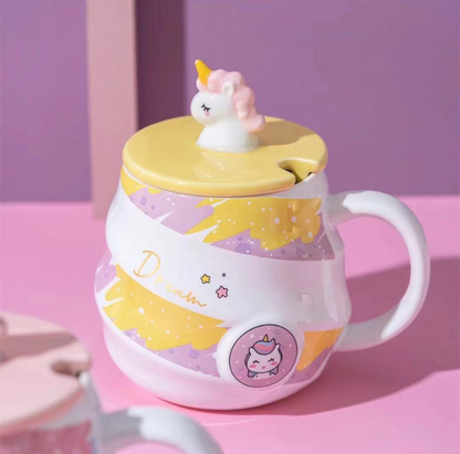 Adorable Magical Unicorn Mug for Kids Gift/Birthday Gift/Coffee/Milk (480ml/16.23oz)