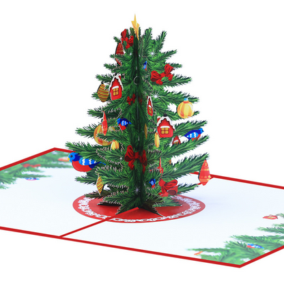 Merry Christmas Tree 3D/Pop-up Cards for Christmas/Birthday/Event/Gift/Mother's day