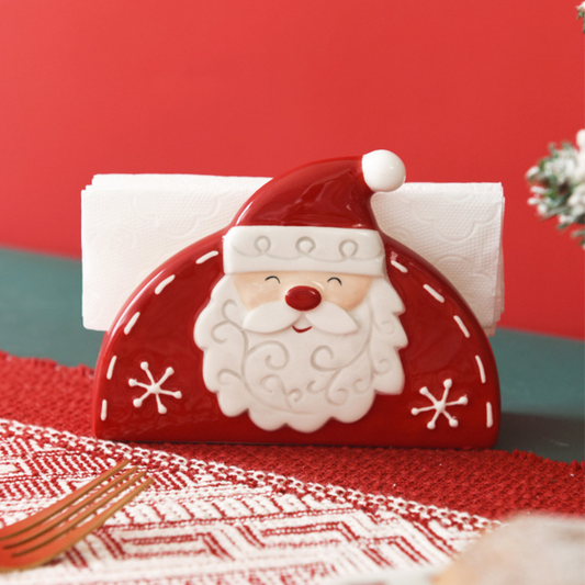 Adorable Christmas Santa napkin holder