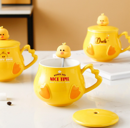 Giftable Cute Duck Mug (450ml/15oz) Cartoon Mug / Character Mug / Mug for Coffee, Milk, Tea