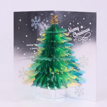 Christmas Tree 3D/Pop-up Cards for Christmas/Birthday/Event/Gift/Mother's day