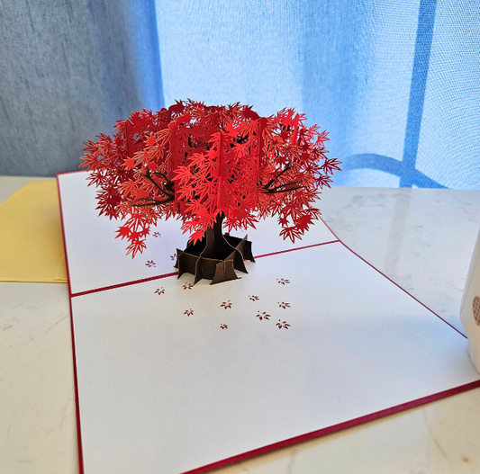 Maple Tree 3D/Pop-up Cards for Birthday/Event/Gift/Mother's day