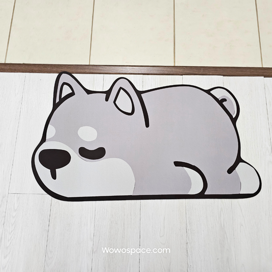 Adorable Baby Husky Mats Rugs for Home Decor/Bath/Doormat (80cm x 50cm / 31.49"x19.68")