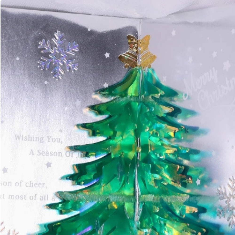 Christmas Tree 3D/Pop-up Cards for Christmas/Birthday/Event/Gift/Mother's day