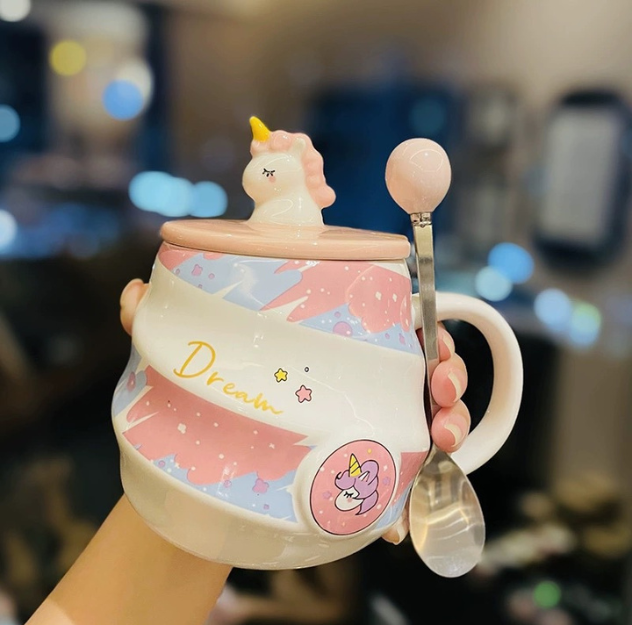 Adorable Magical Unicorn Mug for Kids Gift/Birthday Gift/Coffee/Milk (480ml/16.23oz)