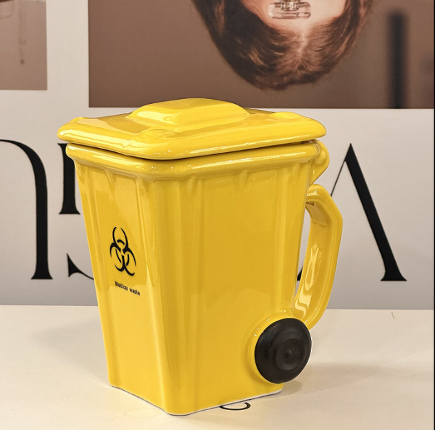 Trash Bin Mug/Garbage Bin Mug/Recycle Bin Mug( 450ml/15.21oz)