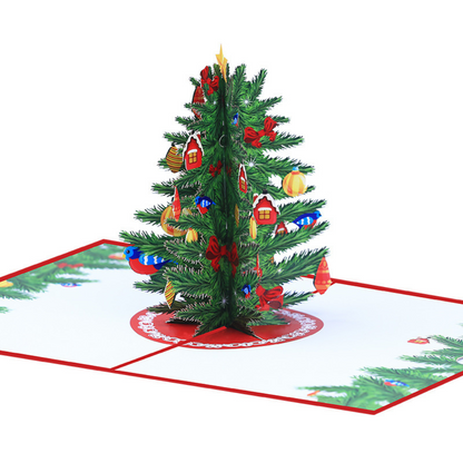 Merry Christmas Tree 3D/Pop-up Cards for Christmas/Birthday/Event/Gift/Mother's day