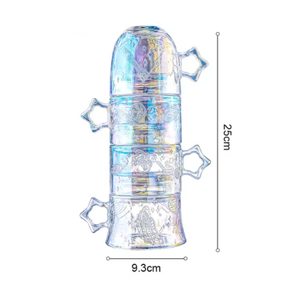 Astronaut starry glassware /4 piece cup set/ Star Cup