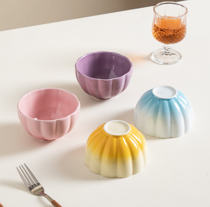 Colorful Gradation Bowl Plates/Pasta Plates for Pasts/Soup/Salad/Sauce