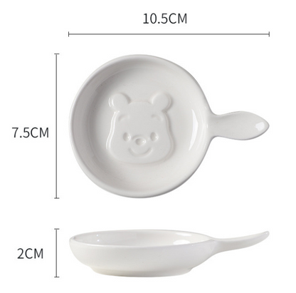 3D Sauce Dipping, Sauce Plate/Bowl for Soy sauce/Ketchup/Mayonnaise/Vinegar/Mustard