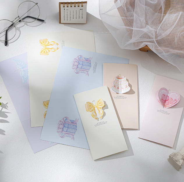 Three-Fold Cards for Birthdays/Anniversaries/Friends