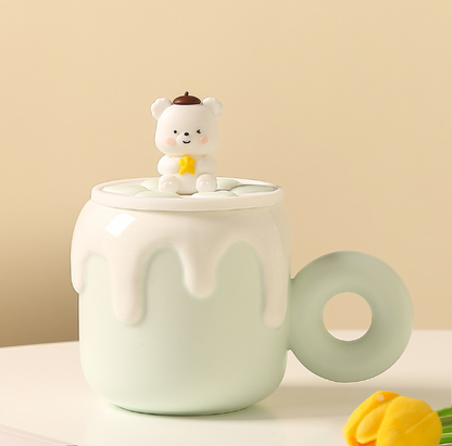 Cute Creamy Milk Baby Bear Mug Cup (500ml/16.90oz)