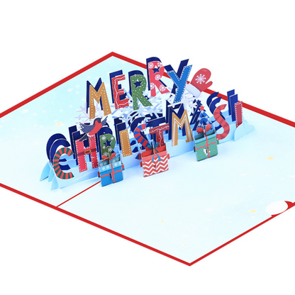 Merry Christmas 3D/Pop-up Cards for Christmas/Birthday/Event/Gift/Mother's day