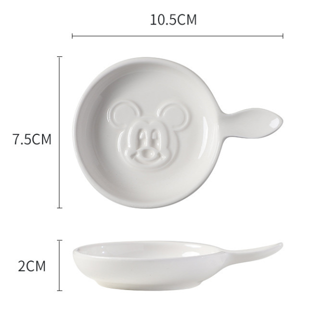 3D Sauce Dipping, Sauce Plate/Bowl for Soy sauce/Ketchup/Mayonnaise/Vinegar/Mustard