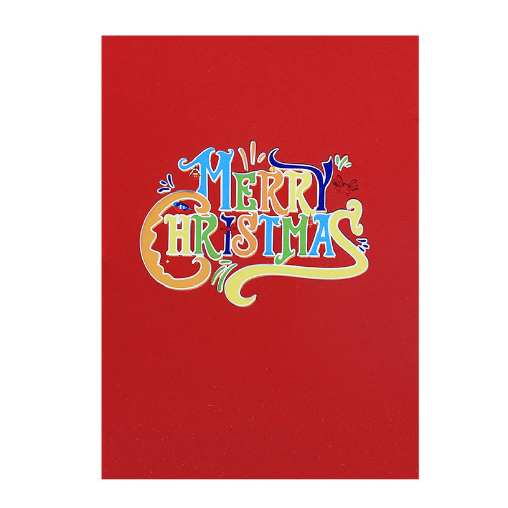 Merry Christmas Tree 3D/Pop-up Cards for Christmas/Birthday/Event/Gift/Mother's day