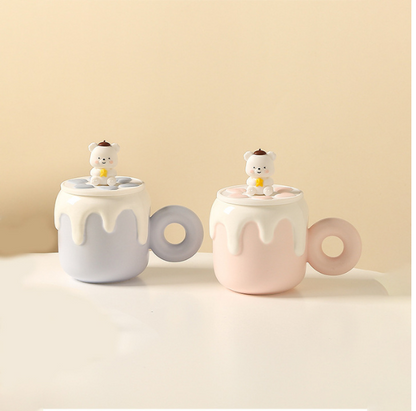 Cute Creamy Milk Baby Bear Mug Cup (500ml/16.90oz)