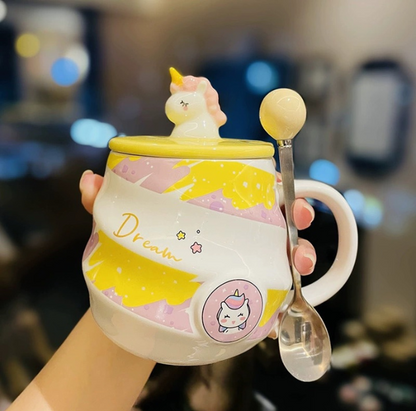 Adorable Magical Unicorn Mug for Kids Gift/Birthday Gift/Coffee/Milk (480ml/16.23oz)