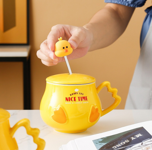 Giftable Cute Duck Mug (450ml/15oz) Cartoon Mug / Character Mug / Mug for Coffee, Milk, Tea