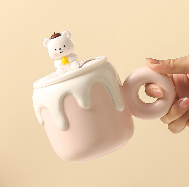 Cute Creamy Milk Baby Bear Mug Cup (500ml/16.90oz)