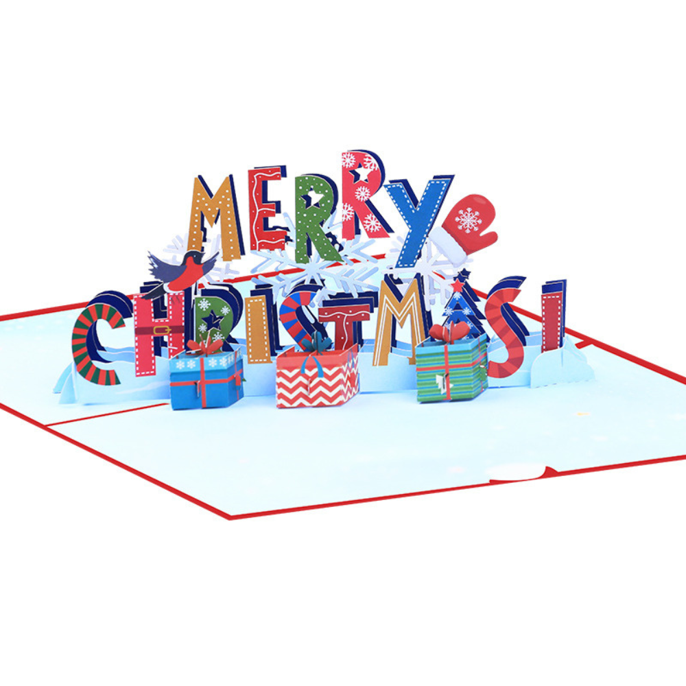 Merry Christmas 3D/Pop-up Cards for Christmas/Birthday/Event/Gift/Mother's day