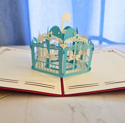 Carousel 3D/Pop-up Cards for Birthday/Event/Gift/Mother's day