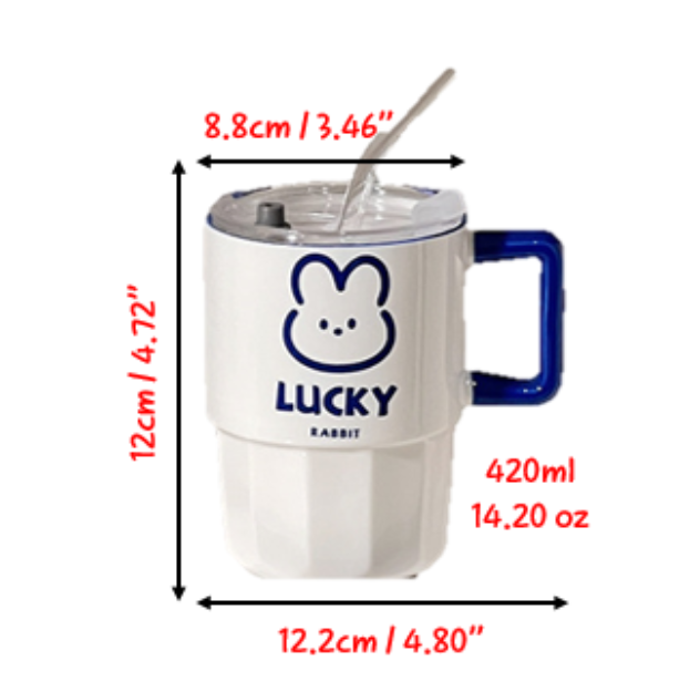 Baby Bunny Tumbler-Shaped Pottery Mug for Coffee/Tea/Milk/Party