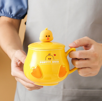 Giftable Cute Duck Mug (450ml/15oz) Cartoon Mug / Character Mug / Mug for Coffee, Milk, Tea