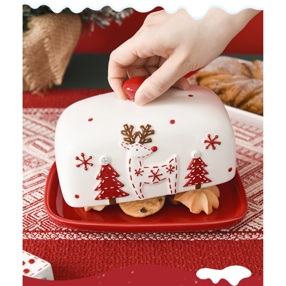 Christmas Butter Dish/ Christmas Butter Knife for Christmas Party/Event