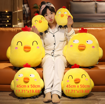 Smiling Baby Chicken Plush Toy for Decor/Throw Pillow/Toy (45cm x 60cm / 17.71"x19.68")