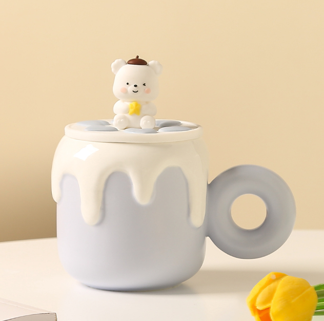 Cute Creamy Milk Baby Bear Mug Cup (500ml/16.90oz)