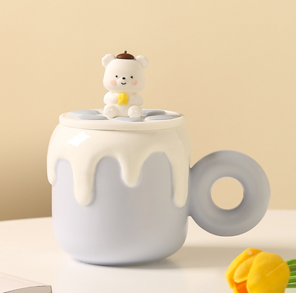 Cute Creamy Milk Baby Bear Mug Cup (500ml/16.90oz)