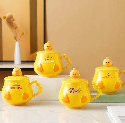 Giftable Cute Duck Mug (450ml/15oz) Cartoon Mug / Character Mug / Mug for Coffee, Milk, Tea