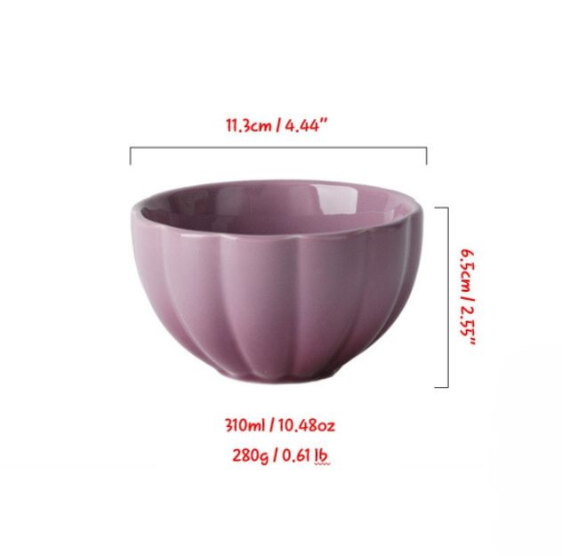 Colorful Gradation Bowl for Rice/Cereal/Soup/Salad/Banchan