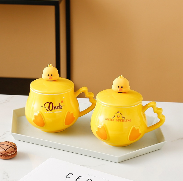 Giftable Cute Duck Mug (450ml/15oz) Cartoon Mug / Character Mug / Mug for Coffee, Milk, Tea