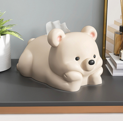 Adorable Baby Teddy Bear Tissue Box/Holder for Bathroom/Dining Room/Table