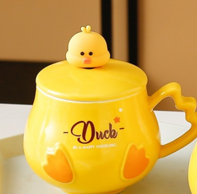 Giftable Cute Duck Mug (450ml/15oz) Cartoon Mug / Character Mug / Mug for Coffee, Milk, Tea