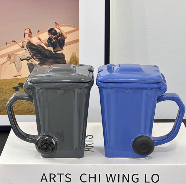 Trash Bin Mug/Garbage Bin Mug/Recycle Bin Mug( 450ml/15.21oz)