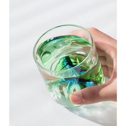 Japanese 3D Mountain Whiskey Glass (175ml/5.73)