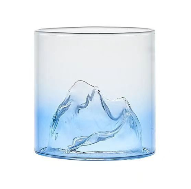 Japanese 3D Mountain Whiskey Glass (175ml/5.73)