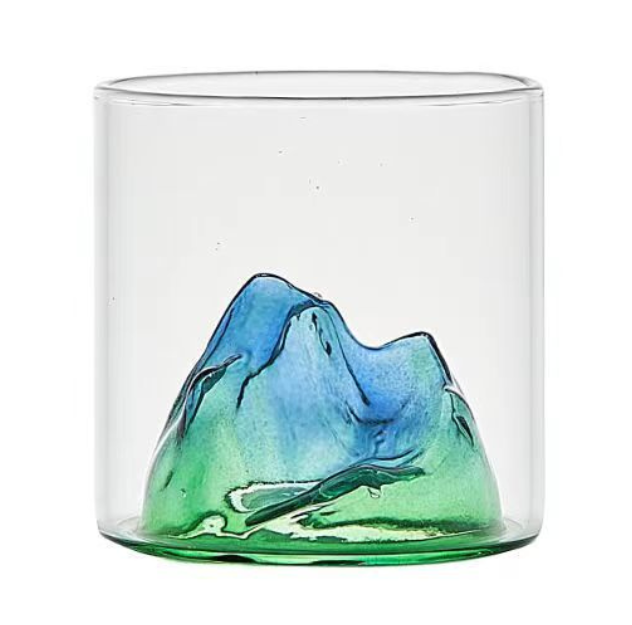 Japanese 3D Mountain Whiskey Glass (175ml/5.73)