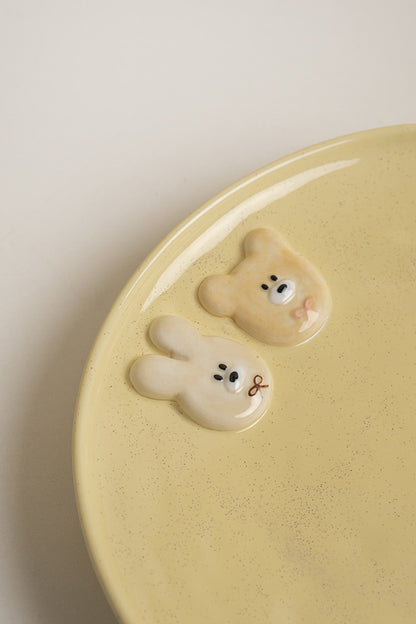 Rabbit&Bear Friendship Plate